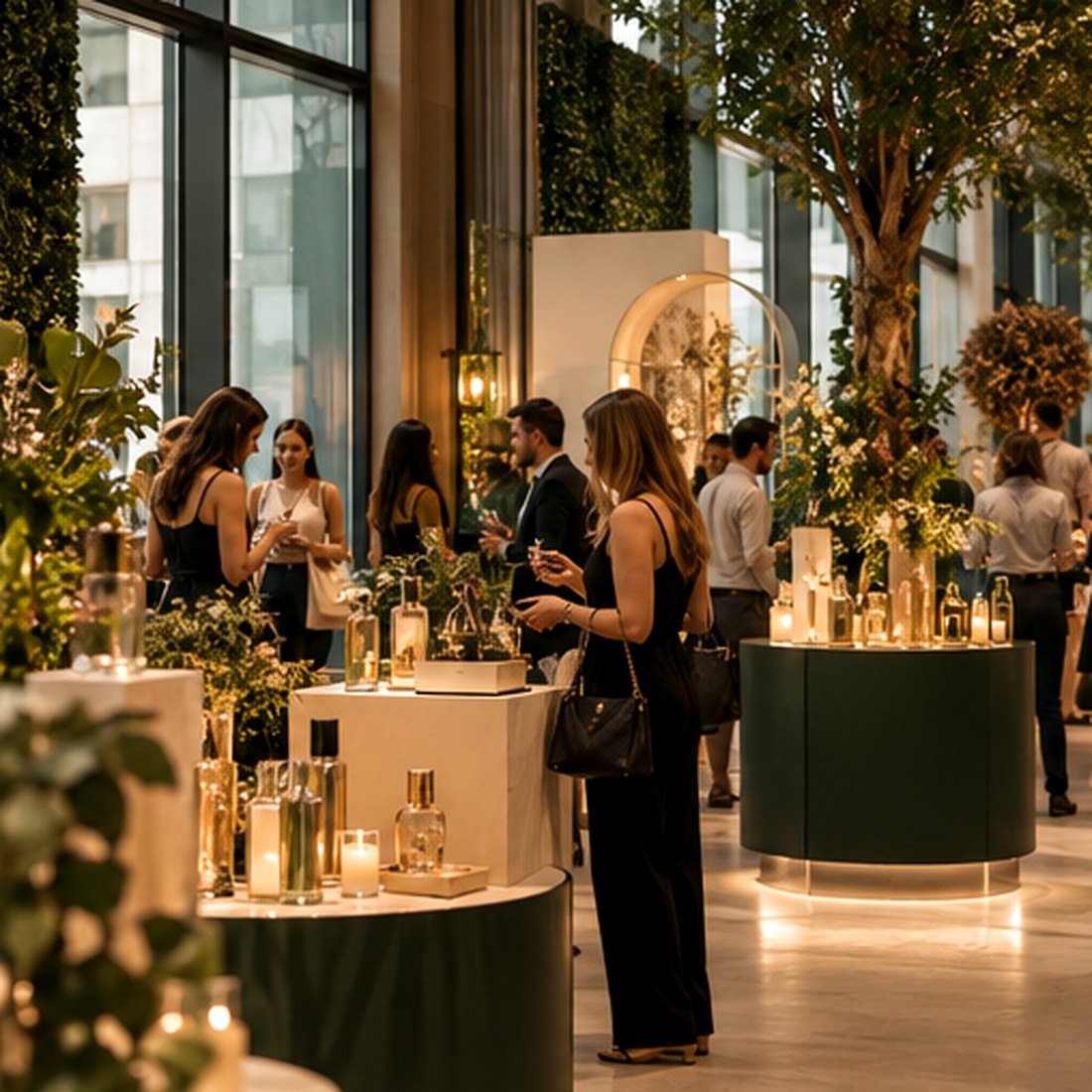 People connecting during an in-person brand experience